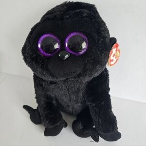 Ty Beanie Boos GEORGE the Gorilla Medium  Plush Stuffed Animal